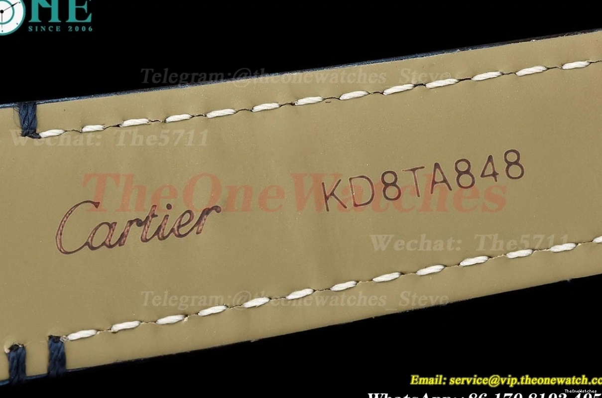 27mm Blue Française RG Dia Quartz Dial LE 8848F Tank Silver 0321